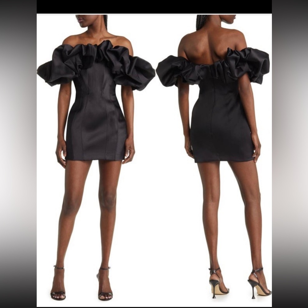 House of cb NEW Puff off the shoulder Minidress L